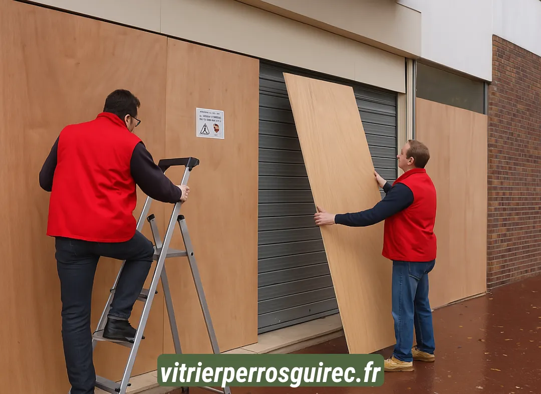 Mise en sécurité fermeture provisoire Perros-Guirec