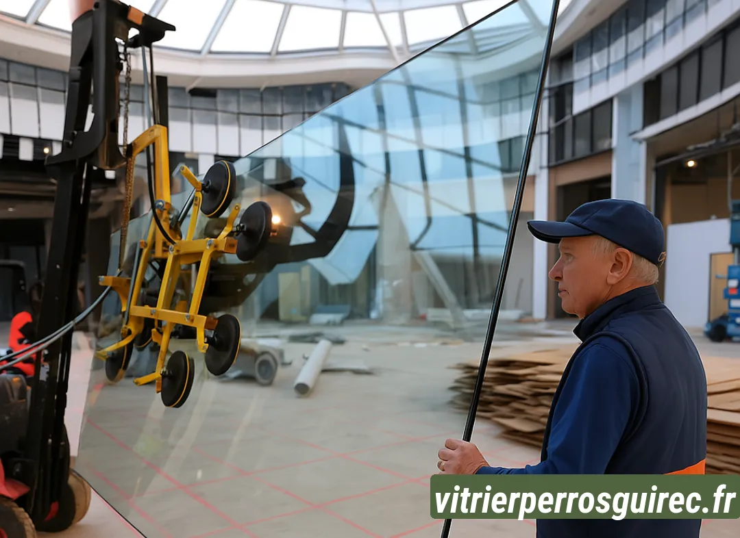 Remplacement de vitrine magasin Perros-Guirec
